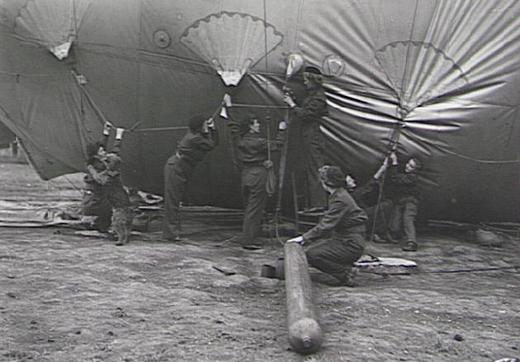 Airwomen at a balloon site in the Midlands