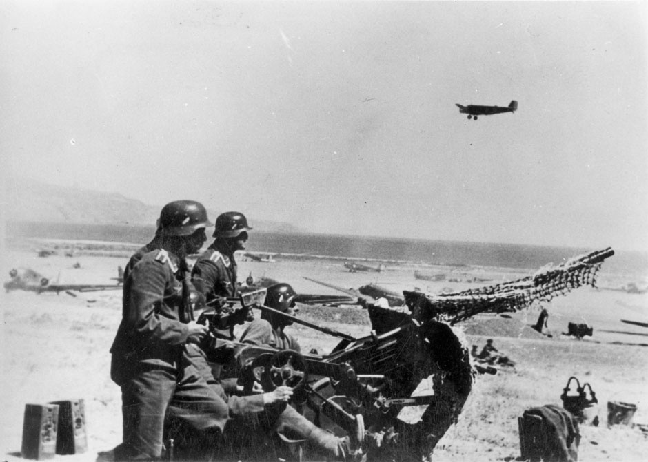 German anti-aircraft gun at Maleme